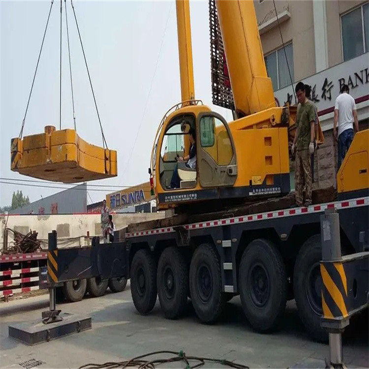 茌平当地吊车出租|机器吊装|75吨|工厂搬迁服务